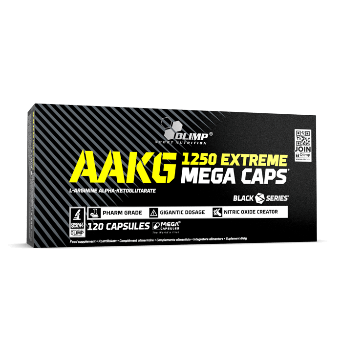 Arginine | AAKG 1250 EXTREME MEGA CAPS | 120 capsules