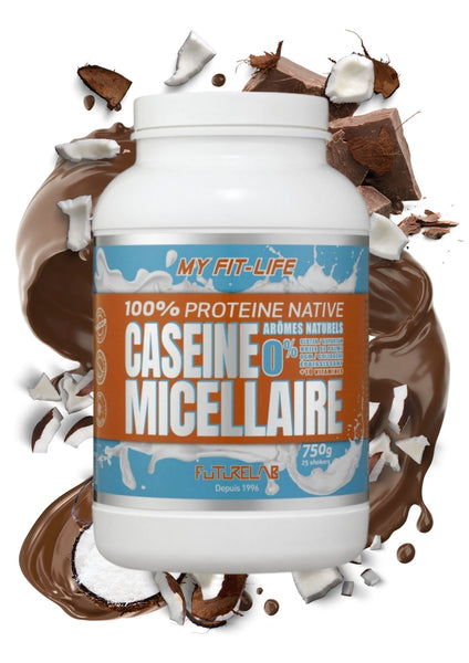 Protéine à digestion lente | CASEINE MICELLAIRE 750G | Chocolat / Coco