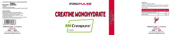 Créatine | CREATINE MONOHYDRATE CREAPURE | 350g poudre