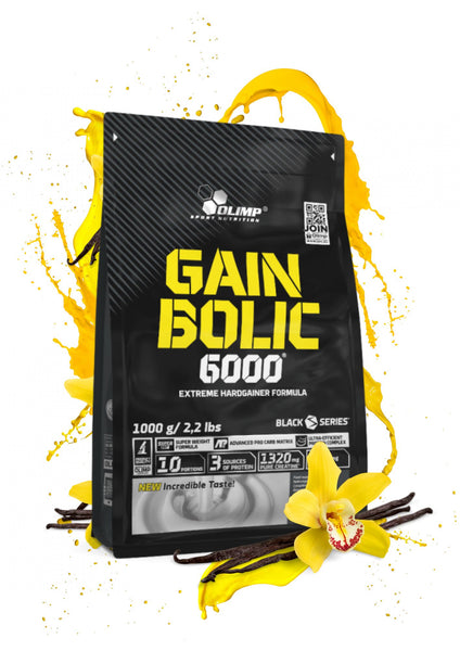 Gainer - Protéine de Prise de Masse | GAIN BOLIC 6000 1KG | Vanille