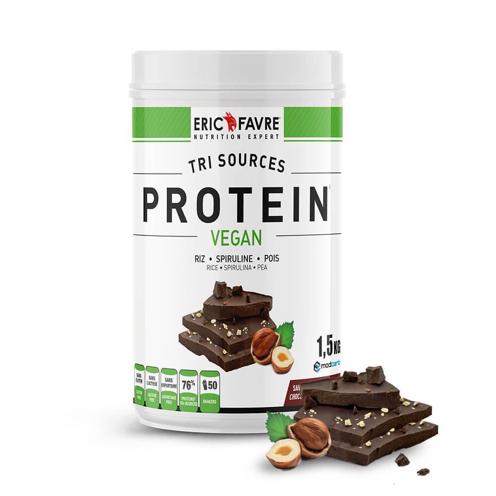 Protéines végétales | Protein Vegan Tri-sources 1.5Kg | Chocolat noisette
