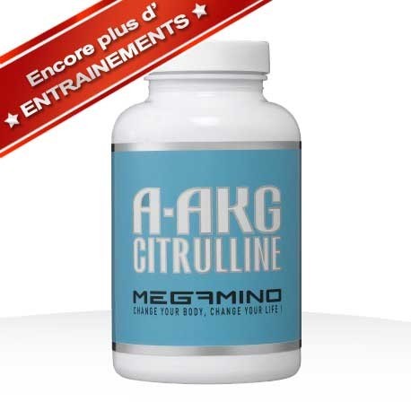 commandant costaud acides aminés 100% pure arginine kétoglutarate A-AKG et citrulline malate futurelab 200 gélules végétales  pot