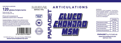 Articulations | GLUCO CHONDRO MSM | 120 gélules d'origine marine
