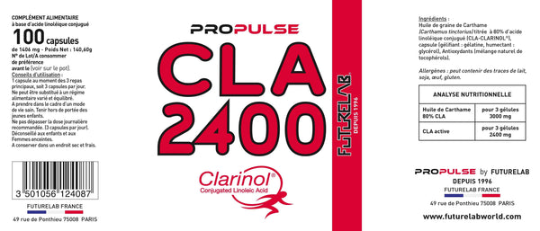 Brûleurs de graisses | CLA 2400 CLARINOL 100 capsules
