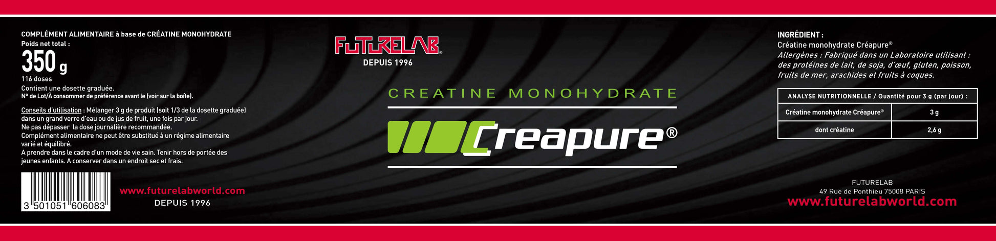 Créatine | CREAPURE MONOHYDRATE 350g