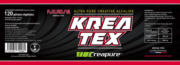 Créatine | KREA-TEX CREAPURE PH10 120 Gélules