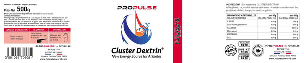 Booster | CLUSTER DEXTRIN | 500g neutre
